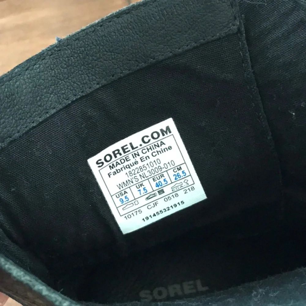 Sorel Phoenix Leather Boots- Black- Size 9.5 - Picture 7 of 10